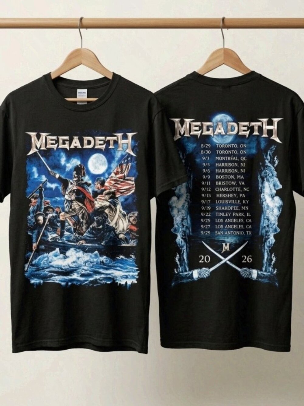 Megadeth World Tour 2026 T Shirt Reprint